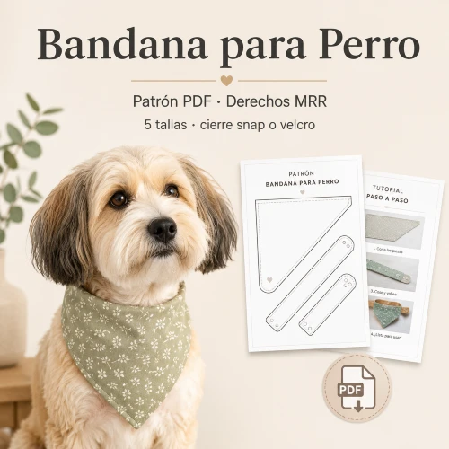 patrones bandanas perros con derechos reventa