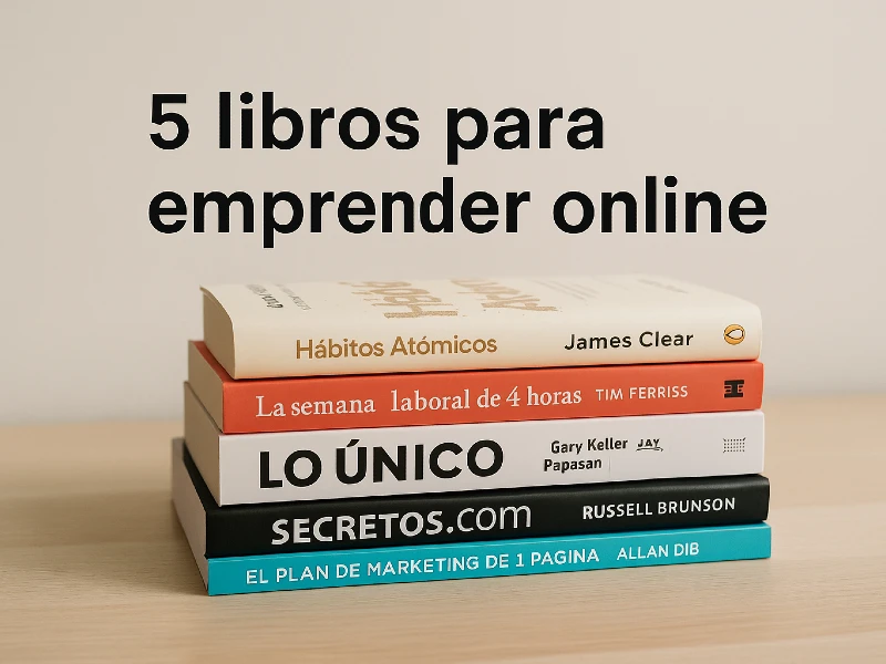 5 libros para emprender online