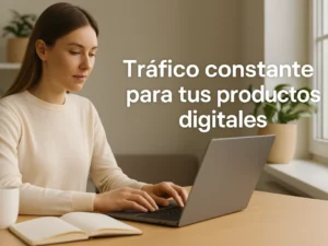 Cómo llevar tráfico constante a tus productos digitales (sin agotarte en el intento) trafico a productos digitales