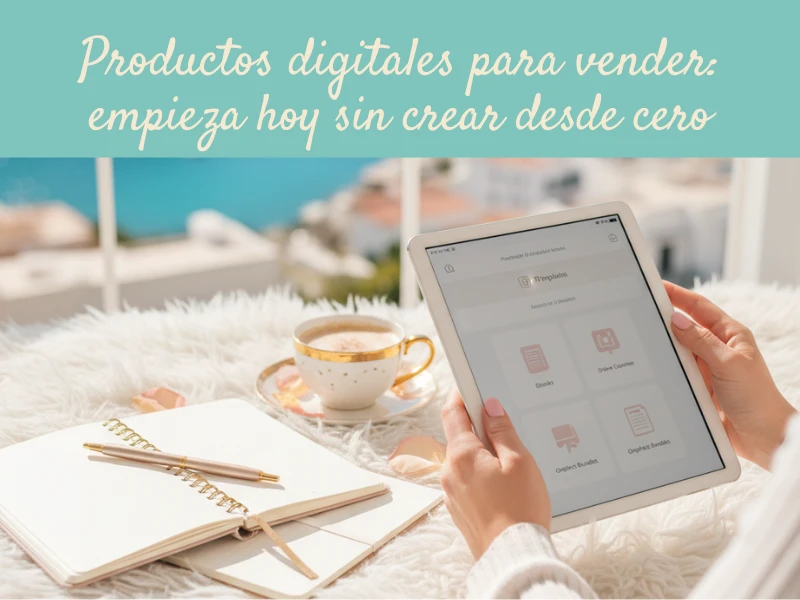 Productos digitales para vender empieza hoy sin crear desde cero