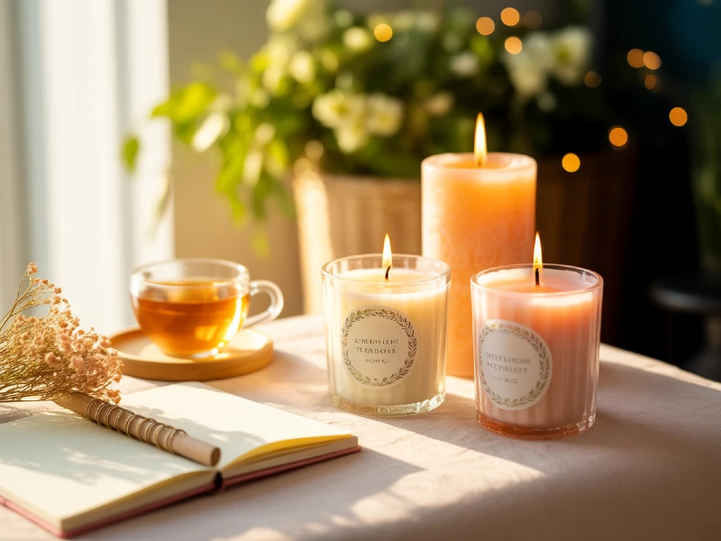 negocio de velas con productos plr