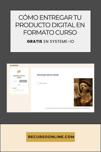 CÓMO ENTREGAR TU PRODUCTO DIGITAL EN FORMATO CURSO