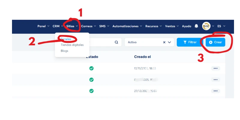 crear tunel en systeme