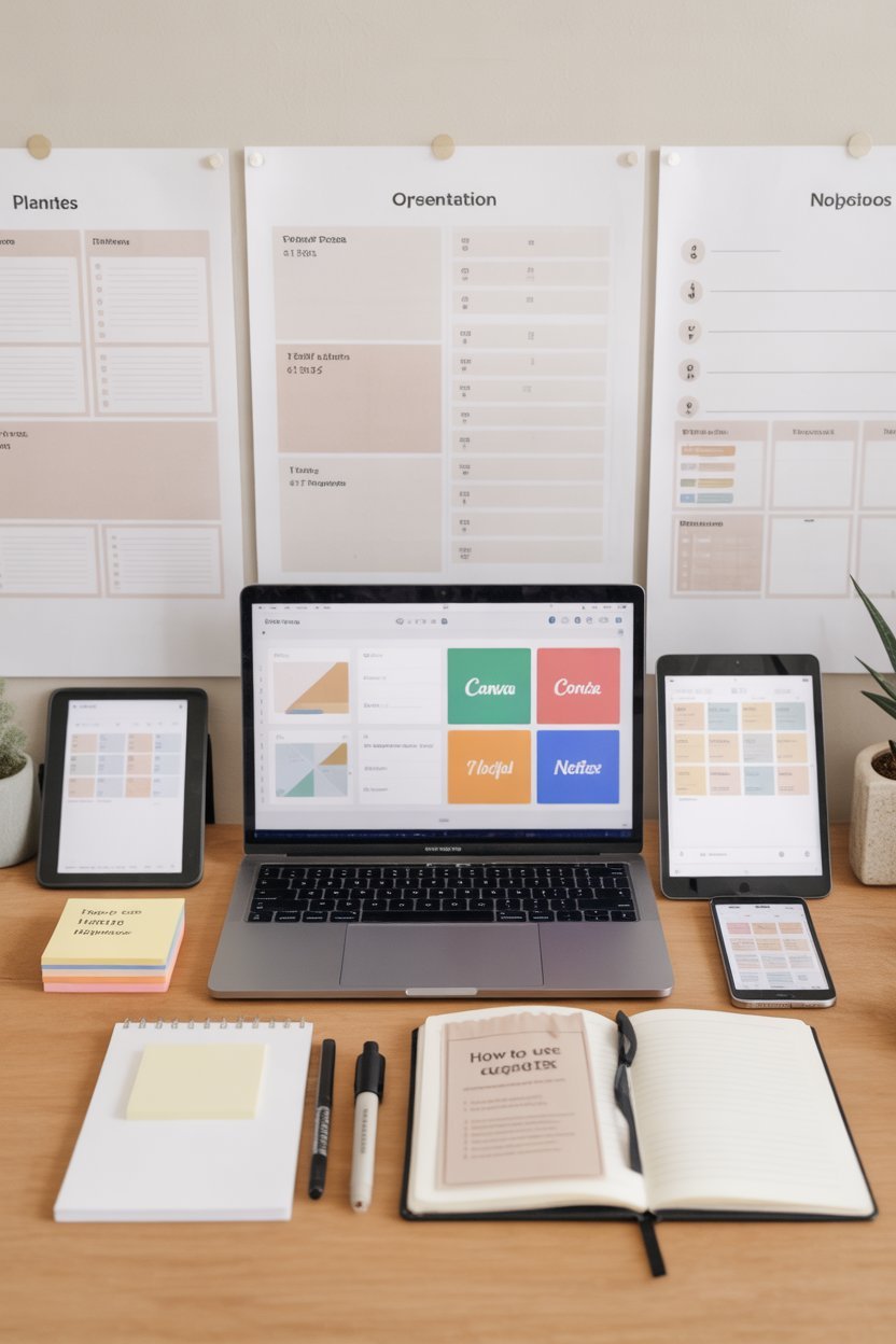 Plantillas editables (Canva, Google Docs, Notion)