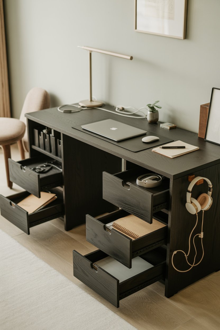 Escritorio con almacenamiento GreenForest