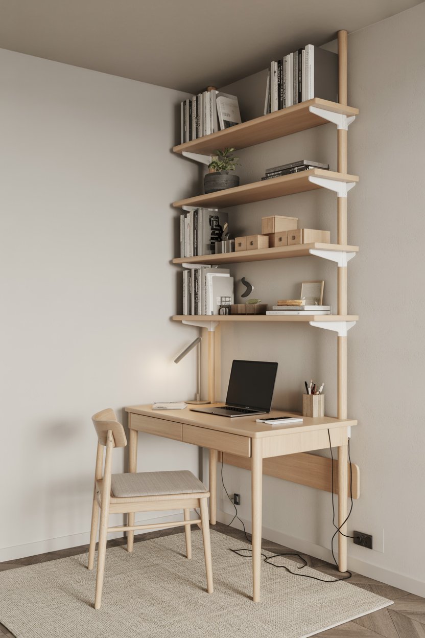 Escritorio con estantería integrada ODK 100x50