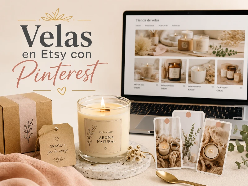 como vender velas con etsy + pinterest