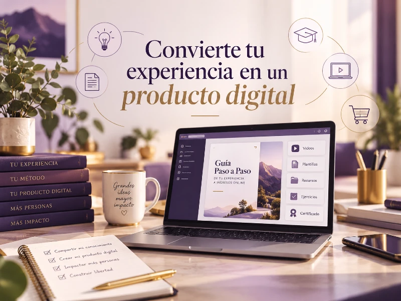 Convierte tu experiencia en producto digital