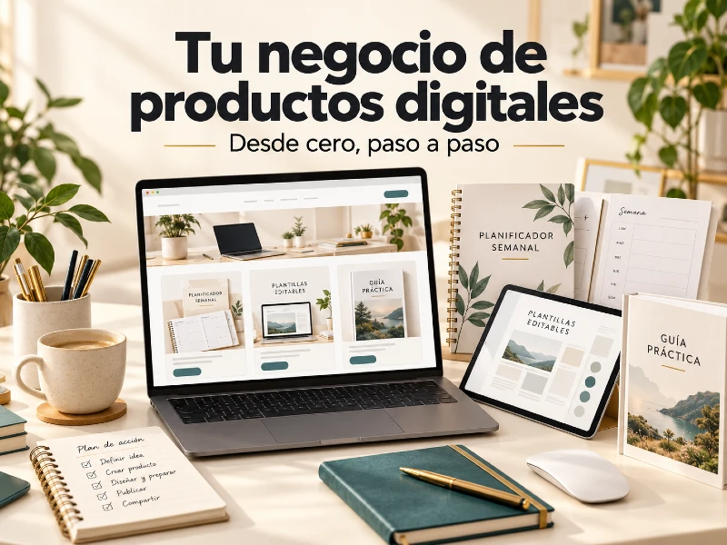 como crear negocio productos digitales